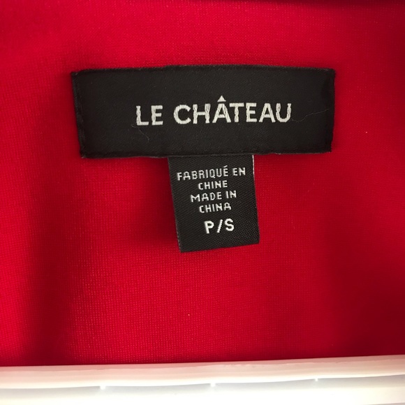 Sexy Le Chateau womens bomber biker jacket red - Picture 4 of 9